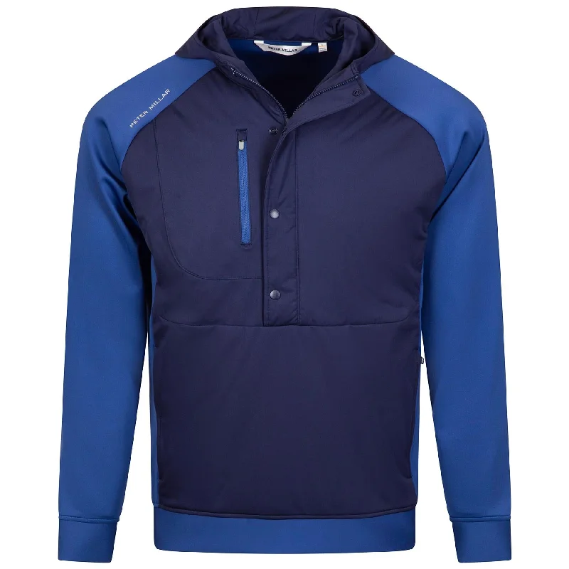 Discount Deals Weld Half Snap Hoodie Sport Navy/Navy - AW24