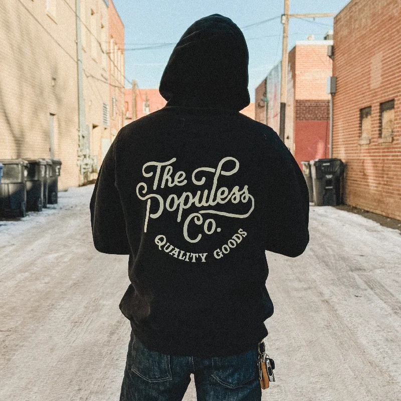 Weekend Special Script Hoody - Black