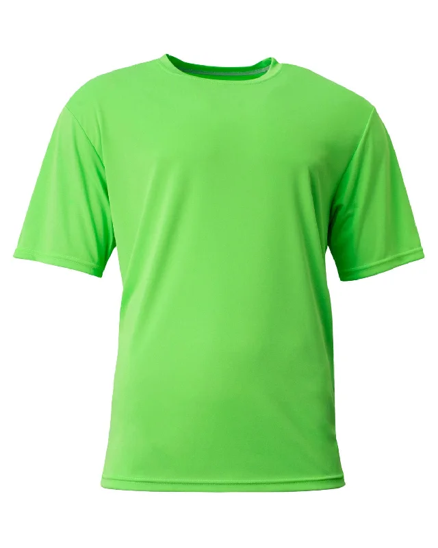 Seasonal Sale A4 Men's Cooling Performance T-Shirt | Safety Green