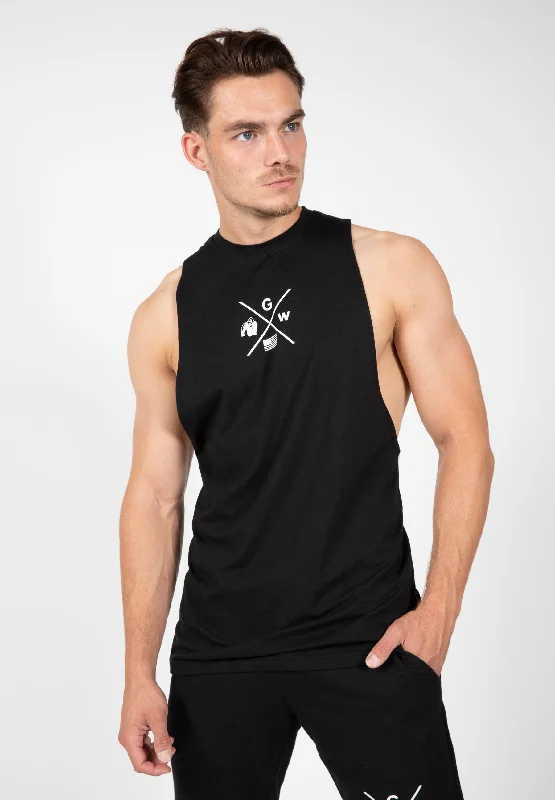 Low Prices Cisco Drop Armhole Tank Top - Black/White