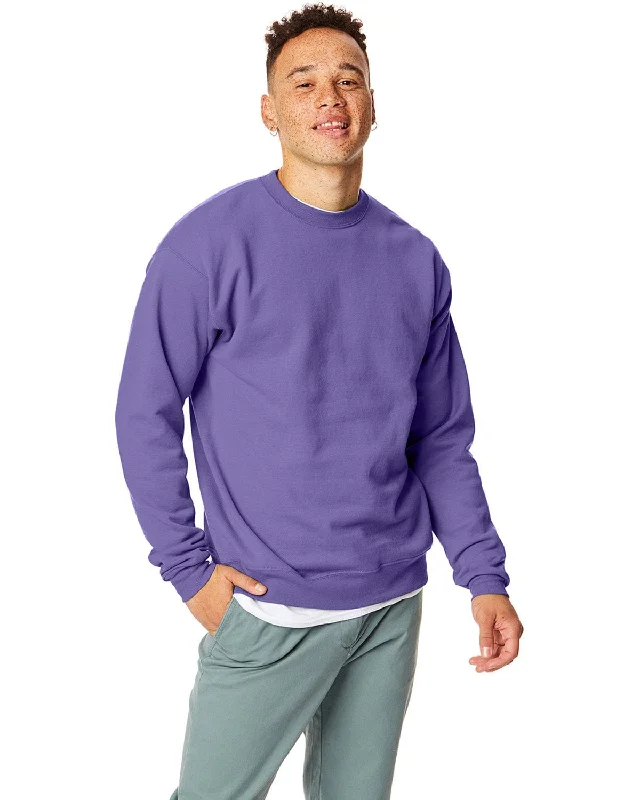 Huge Savings Hanes 50/50 Crewneck Sweatshirt | Purple