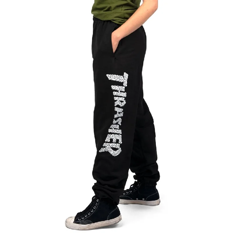Steals and Deals Thrasher Skulls Sweat Pants - Black