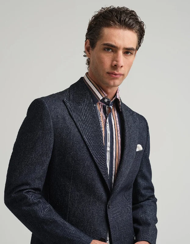 Buy Now Indigo Denim & Paisley Jacket GOLD