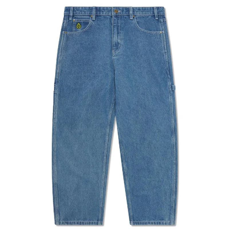Big Savings Butter Goods - Weathergear Heavy Weight Denim Jeans Mid Blue