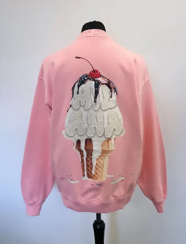 Shop and Save Baby Pink Ice Cream Sweatshirt.