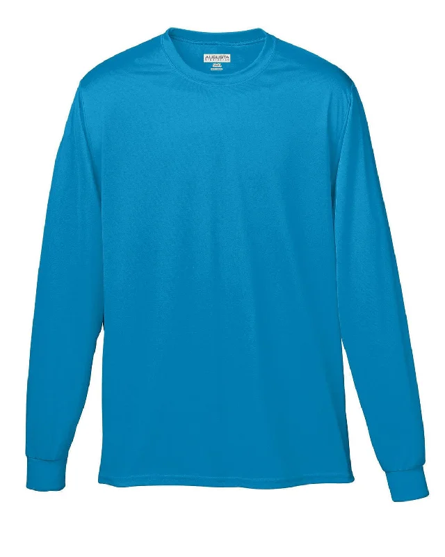 Year-End Sale Augusta Long Sleeve Moisture Wicking T-Shirt | Power Blue
