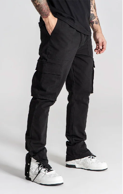 Flash Sale Black Explorer Cargo Pants