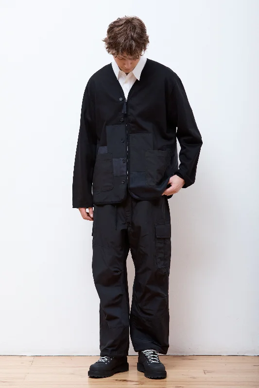 Clearance Sale Patchwork Cargo Pants Black Mix