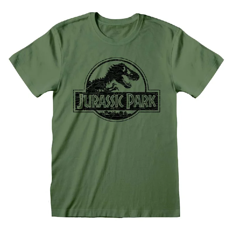 Online Deal Jurassic Park Monochrome Logo T-Shirt