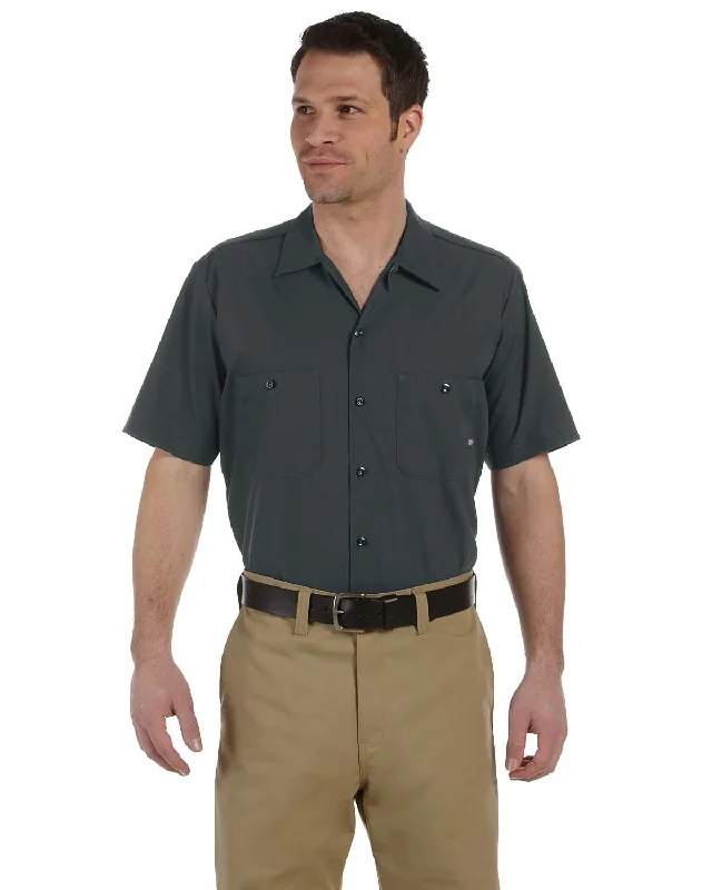 Fantastic Offers Dickies Industrial Short Sleeve Work Shirt | Charcoal