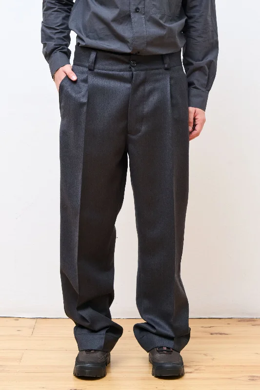 Closeout Wide Leg Chino Charcoal