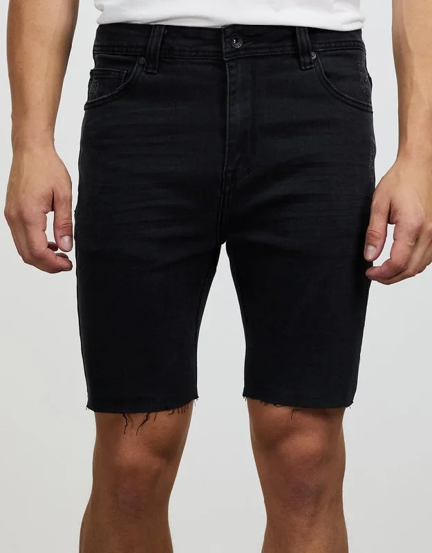 Big Discounts Silent Theory Mens Shadow Short Wrecked Black