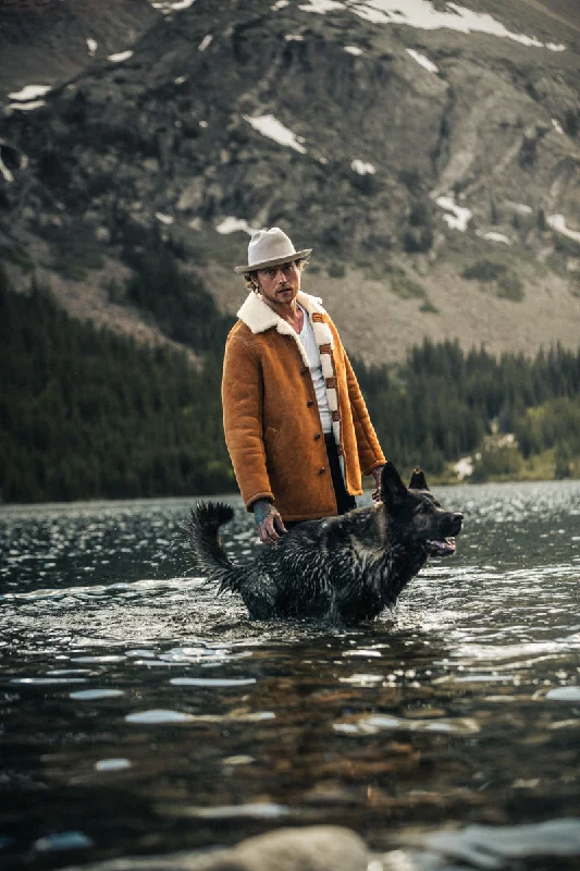 Your Weekend, Your Savings &SONS Aspen Shearling Coat Tan