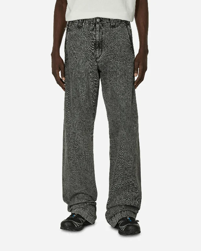 New Markdowns Zipped Denim Trousers Black