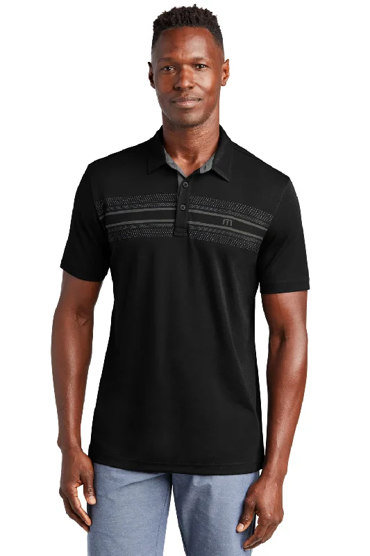 Sale Alert TravisMathew Mens Monterey Wrinkle Resistant Chest Stripe Short Sleeve Polo Shirt - Black Sale Alert TravisMathew Mens Monterey Wrinkle Resistant Chest Stripe Short Sleeve Polo Shirt - Black