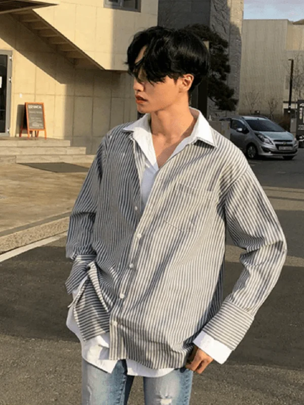 Huge Discounts [MRCYC] Docking Stripe Shirt na35