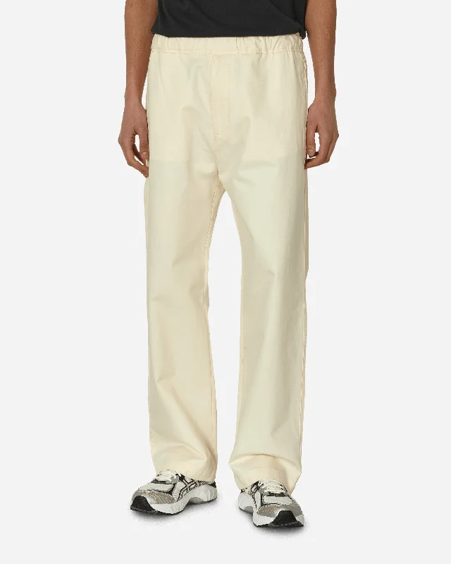 Weekend Deal Cotton Poplin Trousers Beige