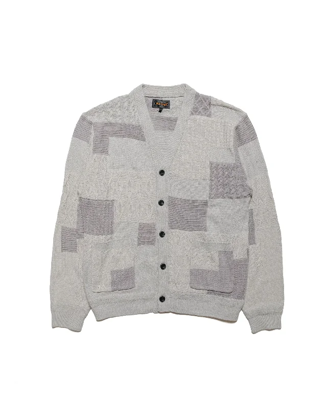 Weekend Deals That Thrill Beams Plus Cardigan Patchwork Like Jacquard Grey