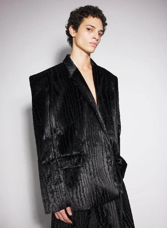 Savings Event black moiré velvet jacket