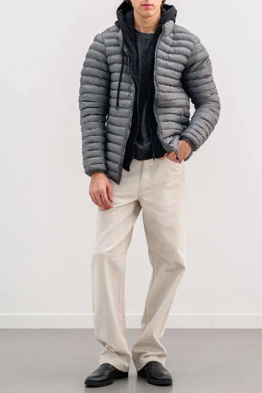 Special Offer HOODED DOUBLE ZIP PUFFER