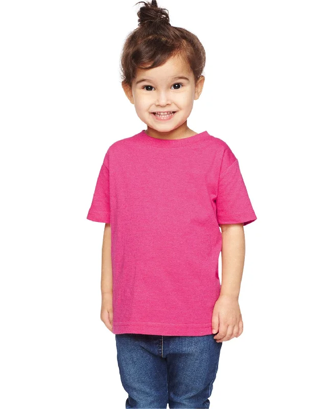 Stock Up and Save Rabbit Skins Toddler Fine Jersey T-Shirt | Vintage Hot Pink
