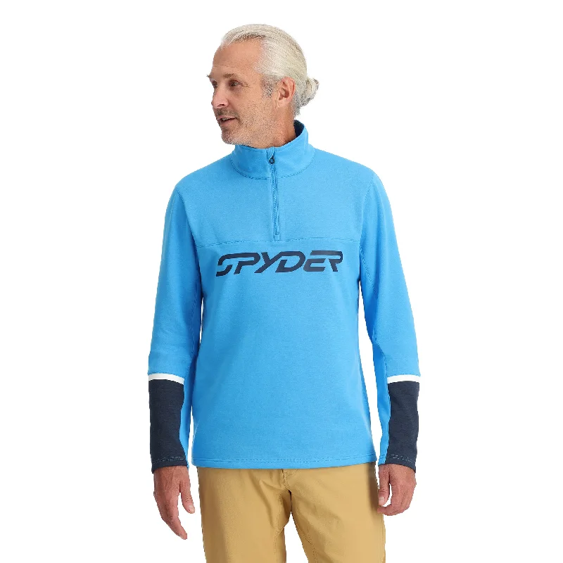 Mega Sale Mens Speed Fleece Half Zip - Aether Blue