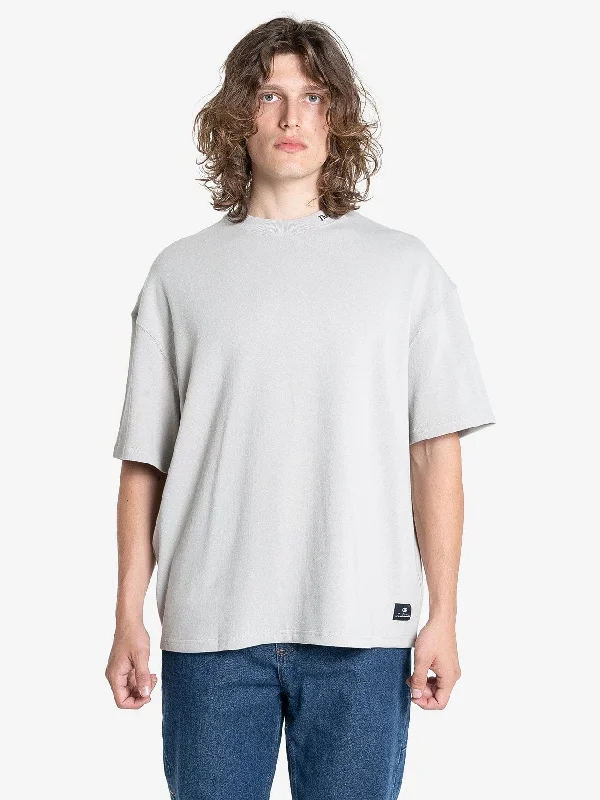 Online Only Cortex Box Fit Oversize Tee - Oyster Grey
