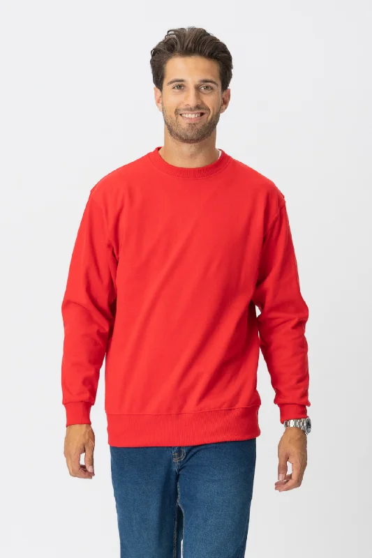 Can't Beat Basic Crewneck - Denmark's Red