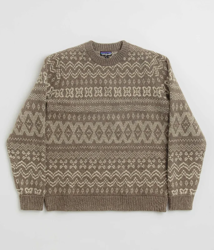 Reduced Rates Patagonia Recycled Wool Sweatshirt - Helmsman: Seabird Grey