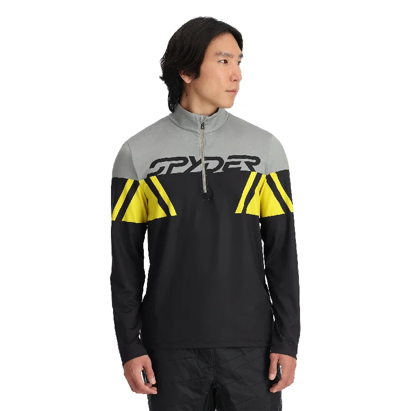 Stock Up Mens Podium Half Zip - Acid Yellow