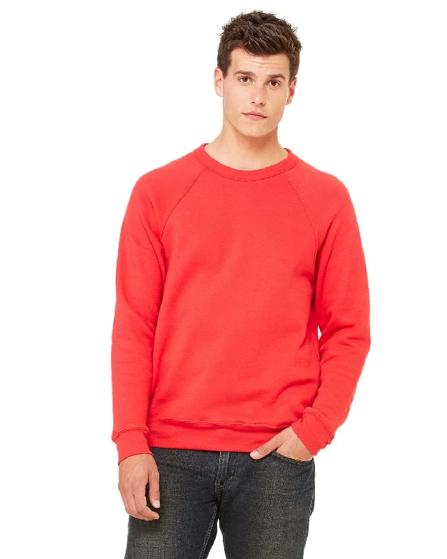 Midnight Sale Bella+Canvas Triblend Unisex Crewneck Sweatshirt | Red