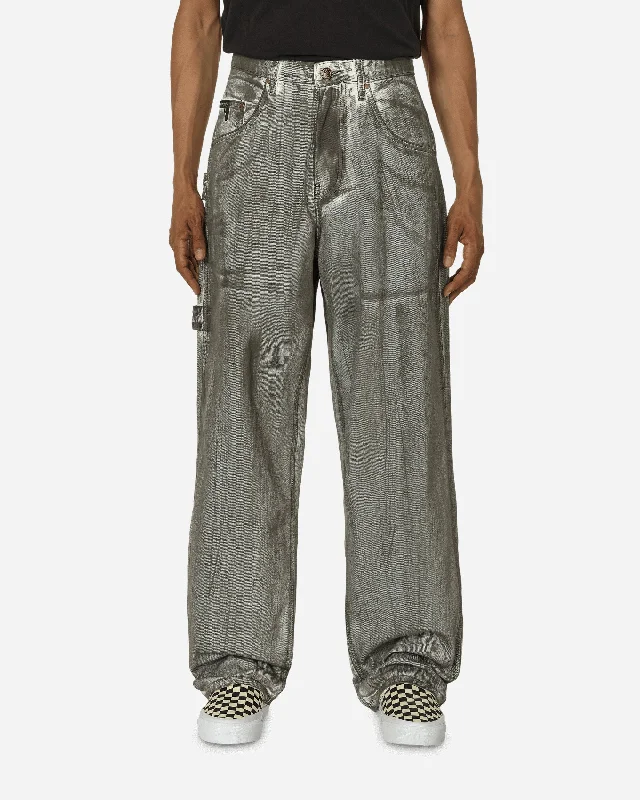 Stock Clearance Painted Chain Jeans Black