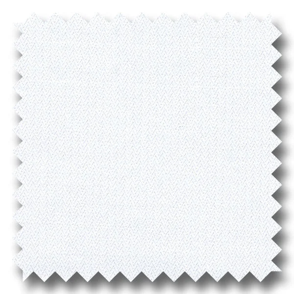 Take Advantage White Mini Herringbone 200 2Ply - Custom Dress Shirt
