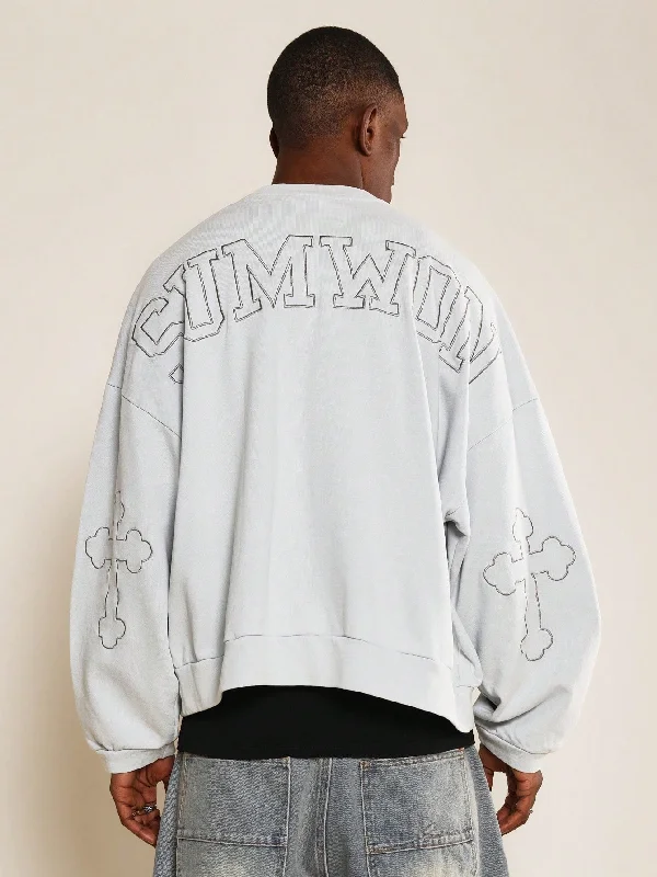 Unbeatable Prices Vintage Crew Neck Sweatshirt With Embroidery