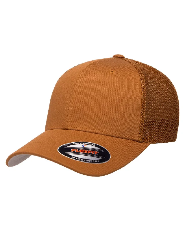 Weekend Shopping Bliss Yupoong Flexfit 6-Panel Trucker Cap | Caramel