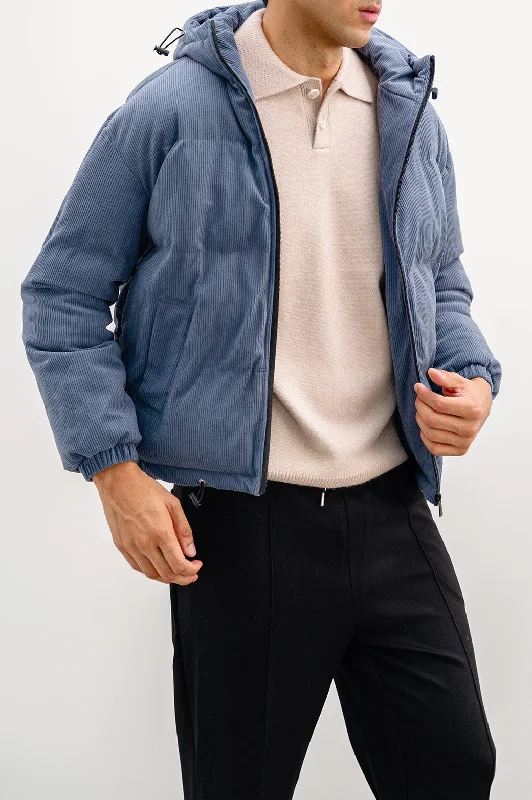 Time-Sensitive CORDUROY PUFFER JACKET