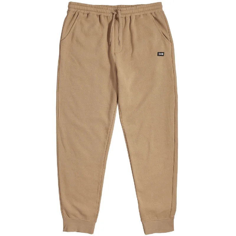 Shop Now CCS Logo Rubber Patch Sweat Pants - Khaki