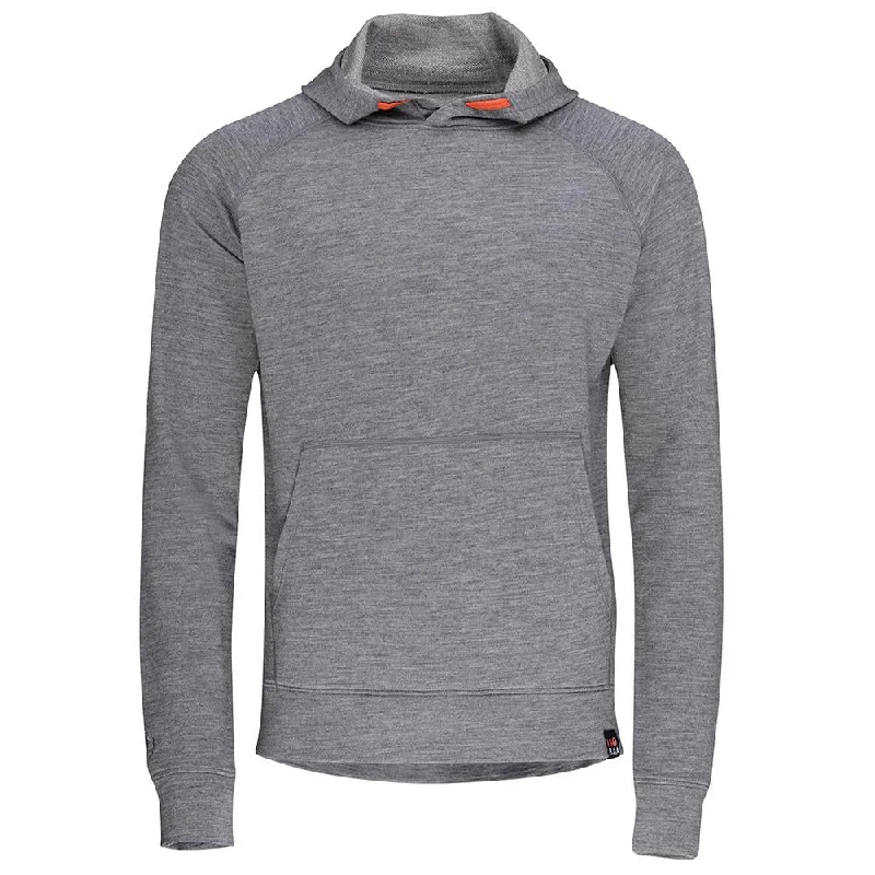 Deep Discounts Mens Merino 260 Lounge Hoodie (Charcoal/Orange)