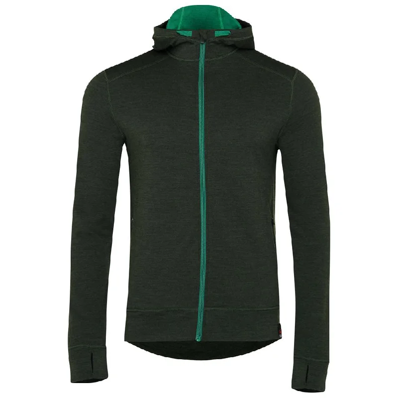 Don't Wait Mens Merino 260 Casual Hoodie (Forest)