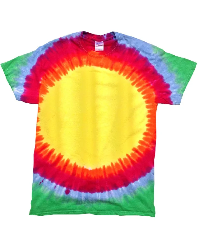 Extra Savings Tie-Dye 100% Cotton Tie-Dyed T-Shirt | Sunburst Rainbow