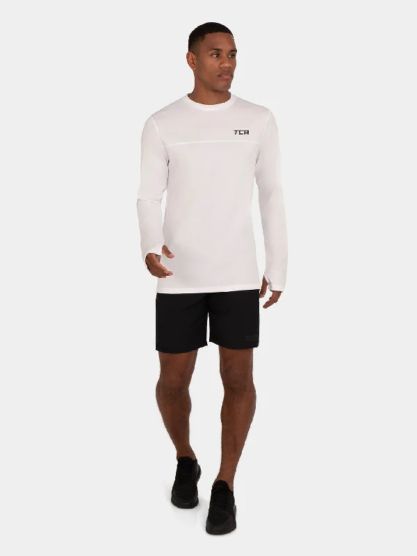 TIME-Limited Offer Stamina Long Sleeve Crew Neck Running Top For Men With Thumbholes TIME-Limited Offer Stamina Long Sleeve Crew Neck Running Top For Men With Thumbholes