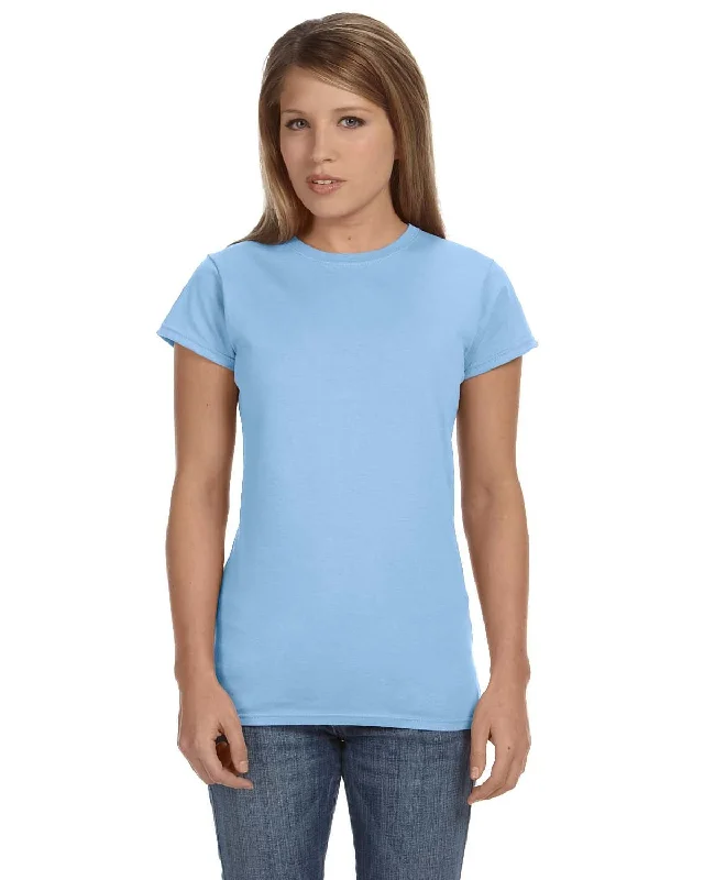 Huge Discounts Gildan Ladies SoftStyle T-Shirt | Light Blue