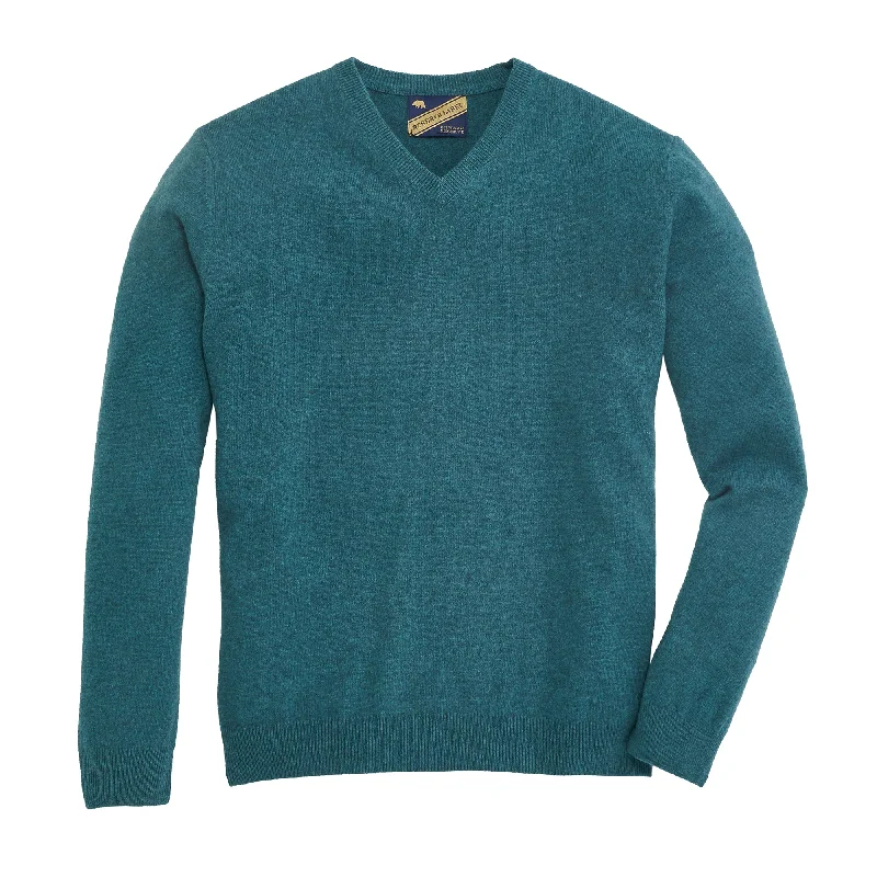 Can't Resist James Cashmere V Neck - Jasper