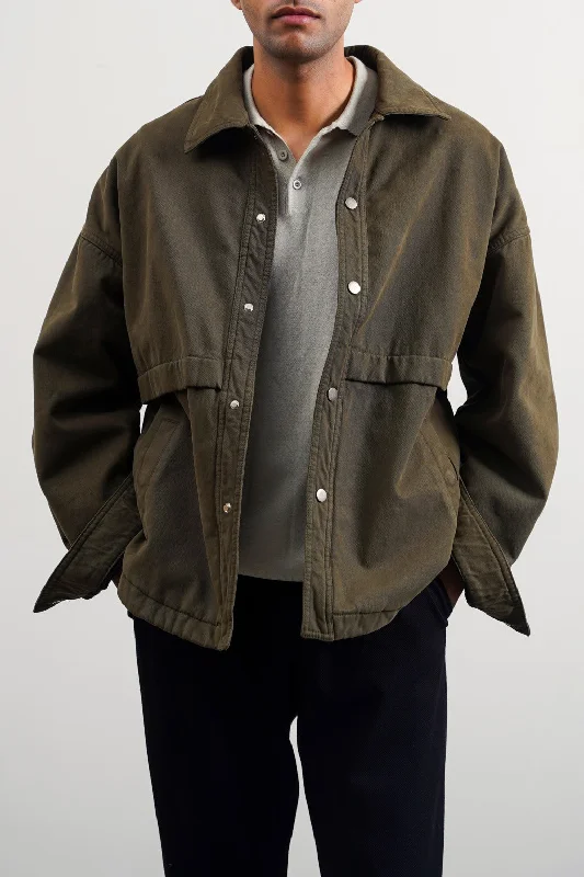 Weekend Discounts to Delight TWILL COTTON OVERSHIRT
