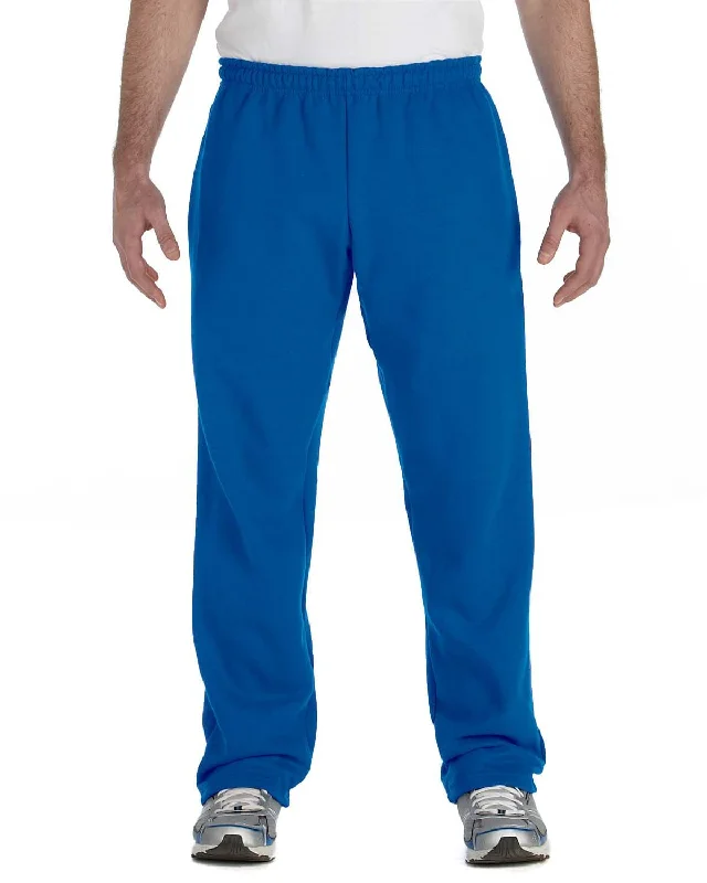 Final Sale Gildan Heavy Blend 50/50 Open-Bottom Sweatpants | Royal