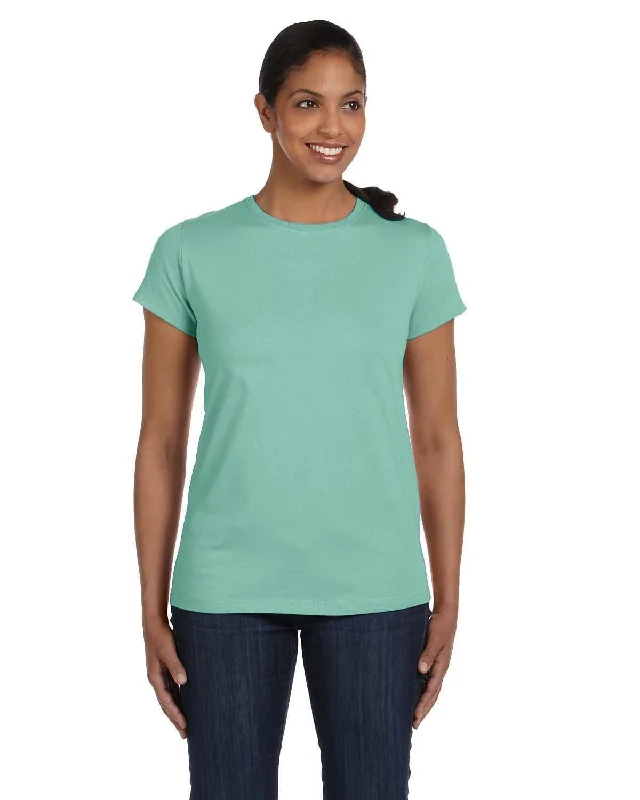 Stock Clearance Hanes Ladies ComfortSoft Cotton T-Shirt | Clean Mint