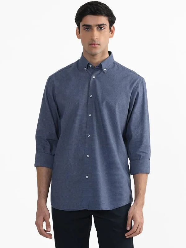 While Supplies Last Ascot Dobby Blue Relaxed-Fit Shirt
