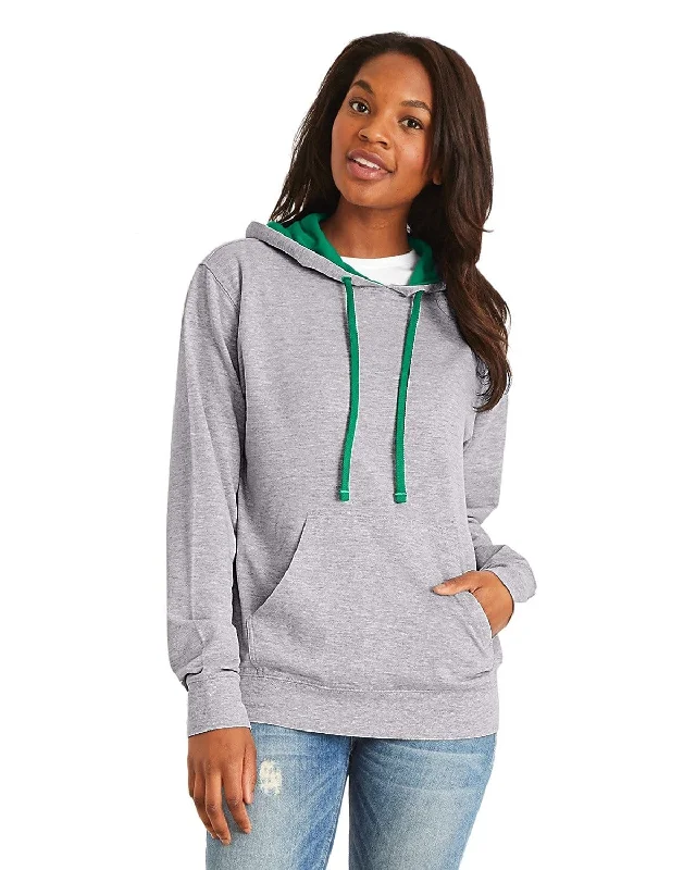 Today’s Deal Next Level Unisex French Terry Pullover Hoodie | Hthr Gry/ Kl Grn
