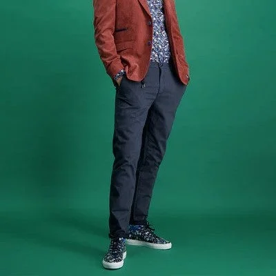 Special Discount Casual Chino - Cotton Twill - Zip Fly - Navy