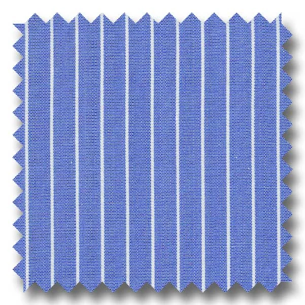 Loyalty Reward Blue Stripe 2Ply Broadcloth - Custom Dress Shirt